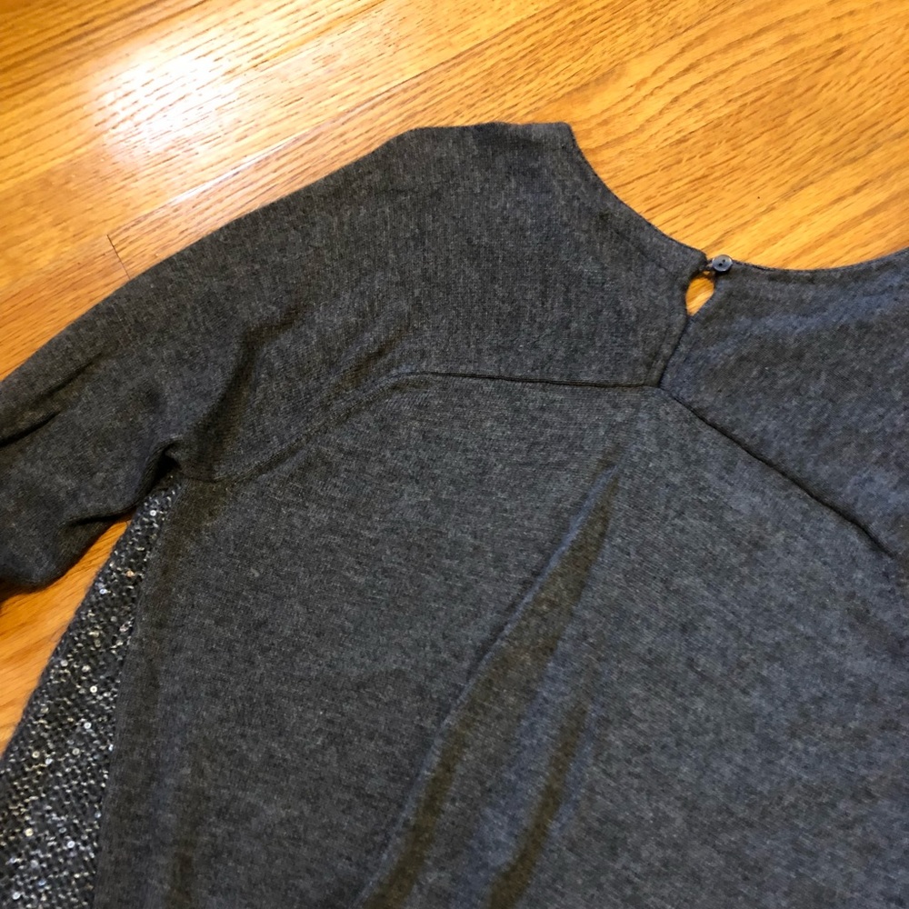 Loft Raglan Sweater w/ Sequined Front - Picture 6 of 8